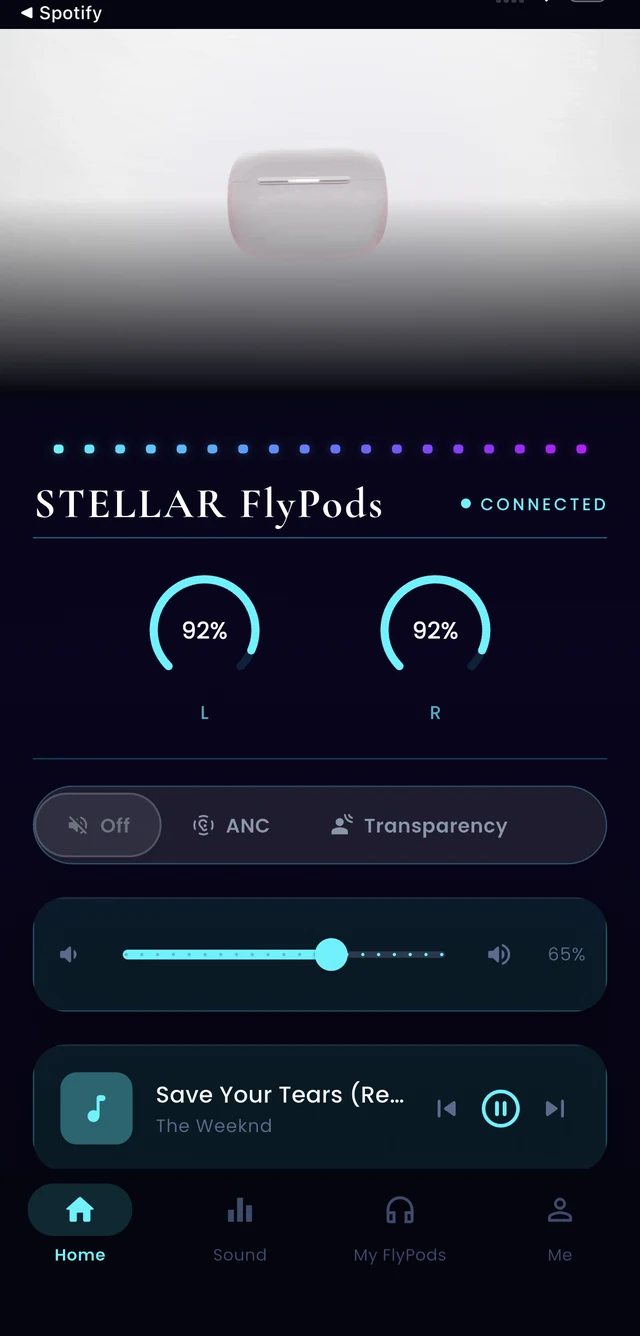 STELLARvibe app — Nebula theme