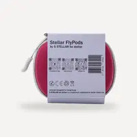 STELLAR FlyPods packaging back — concept designed in Hong Kong, CE RoHS certified, Dedal Trade Ltd